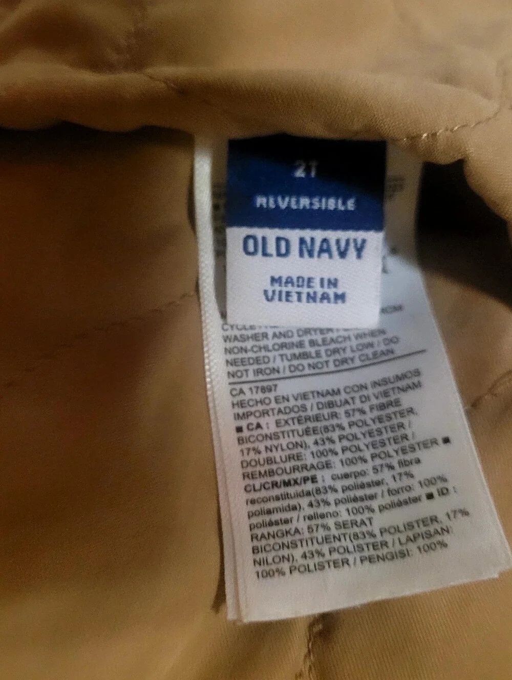 Old Navy Quilted Front-Snap Jacket, Size 2T